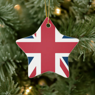 The Union Jack brittiska flaggan Julgransprydnad Keramik