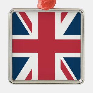 The Union Jack brittiska flaggan Julgransprydnad Metall