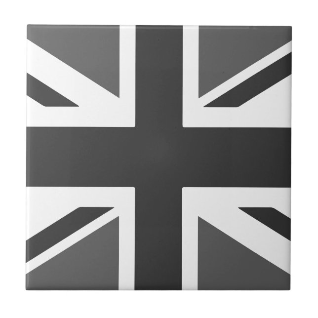 The Union Jack brittiska flaggan keramisk platta Kakelplatta (Framsidan)