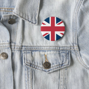 The Union Jack brittiska flaggan knapp