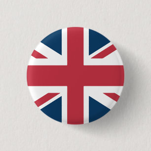 The Union Jack brittiska flaggan knapp
