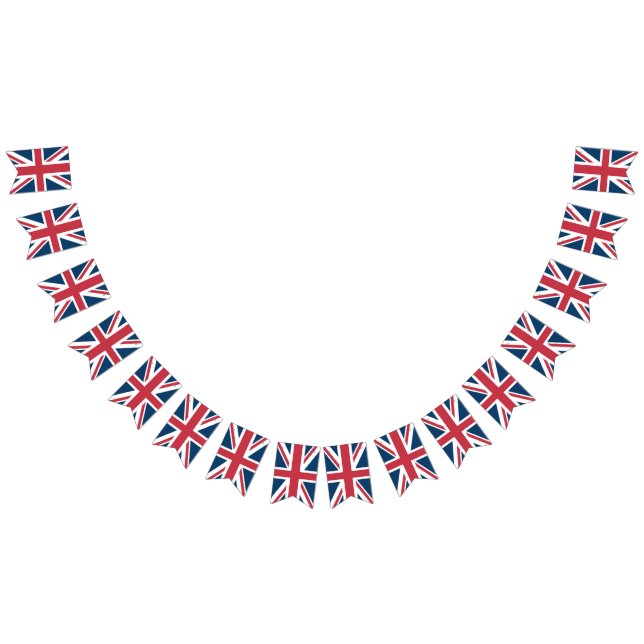 The Union Jack - Bunting Flags Vimplar (Alla)