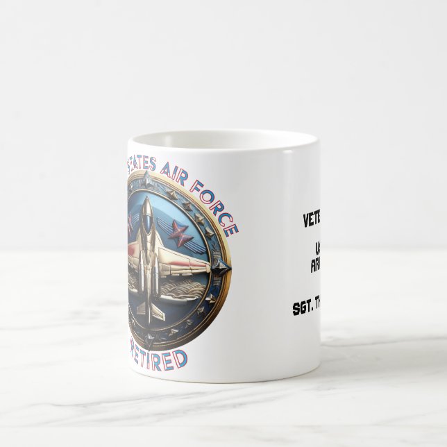 The United States Air Force Retired Kaffemugg (Center)