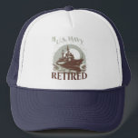 The United States Navy Retired Keps<br><div class="desc">Celebrate a legacy of service with this retired navy trucker’s hat. Featuring a comfortable mesh back, adjustable snap closure, and bold embroidered insignia, it’s the perfect blend of classic Americana and military pride. Wear it as a tribute to years of dedication at sea, or simply as a timeless accessory with...</div>