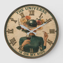 The Universe Is On My Side Cosmic Woman Stor Klocka