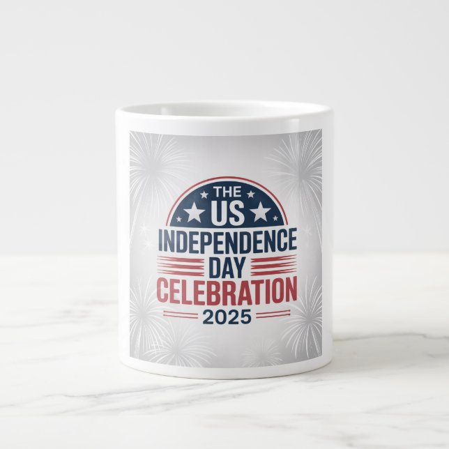 The US Independence Day coffee mug  2025 Jumbo Mugg (Framsidan)