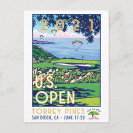The USA Golf Open 2021 TORREY PINES presenter Vykort