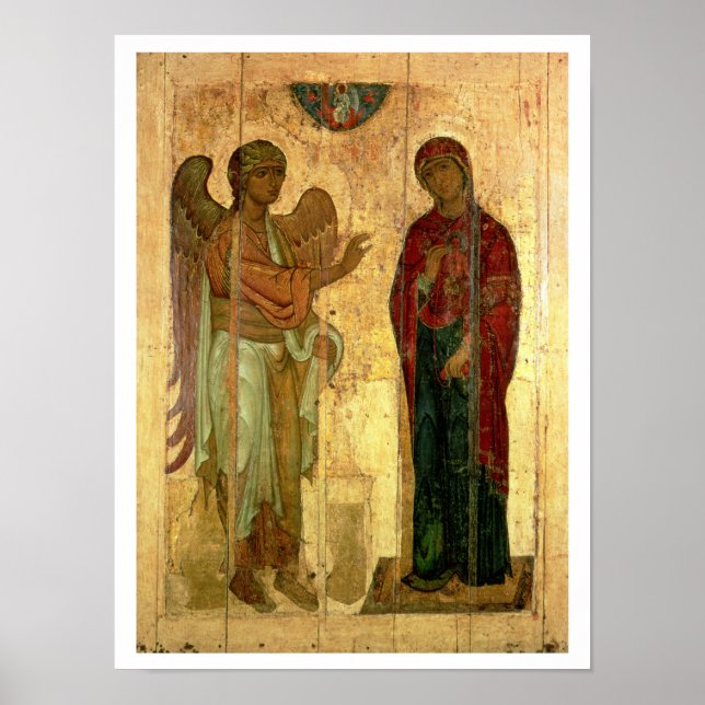 The Ustiug Annunciation, c.1130-40 (tempera on pan Poster (Framsidan)
