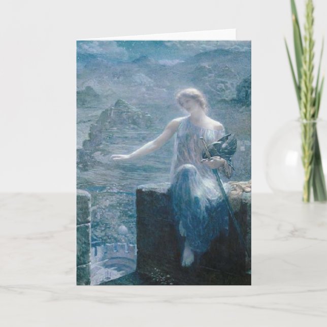 The Valkyrie's Vigil, Edward Robert Hughes, 1906 Kort (Framsida)