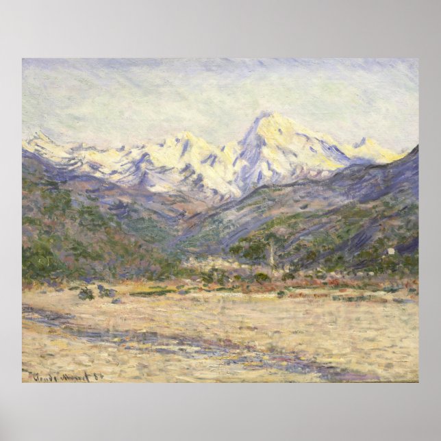 The Valley of the Nervia Claude Monet Poster (Framsidan)