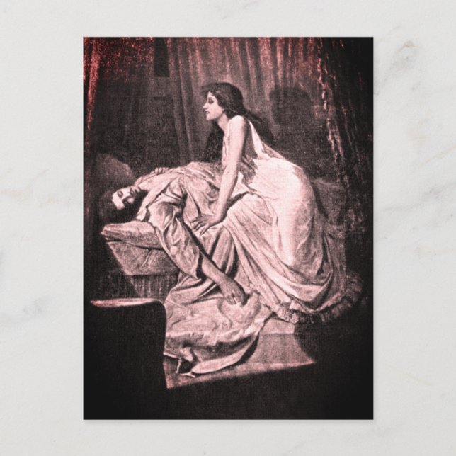 The Vampire (Philip Burne-Jones, 1897) Vykort (Framsida)