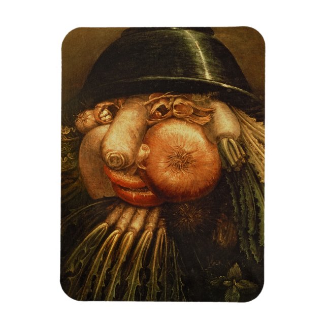 The Vegetable Gardener, c.1590 (olja på panelen) Magnet (Vertikal)