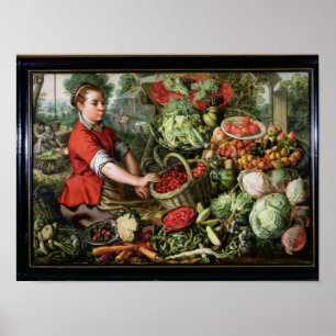 The Vegetable Seller Poster