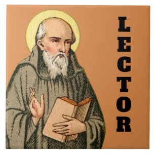 The Venerable Bede as Preacher (P 008) Kakelplatta