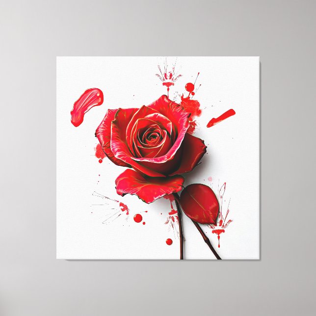 The Versatility of Blooming Roses in Art Canvastryck (Framsida)