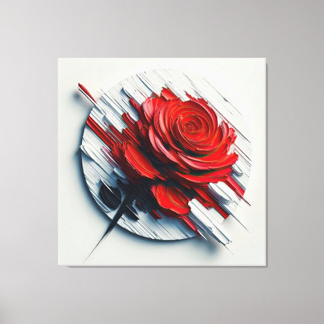 The Versatility of Blooming Roses in Art Canvastryck (Framsida)