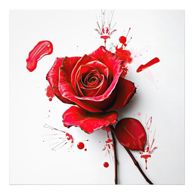 The Versatility of Blooming Roses in Art Fototryck (Framsidan)