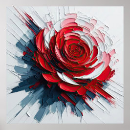 The Versatility of Blooming Roses in Art Poster