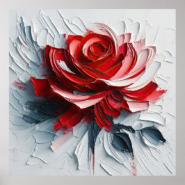 The Versatility of Blooming Roses in Art Poster