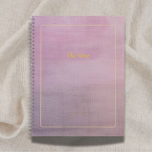 The Verse | Anpassad Mauve & Guld Poetisk Anteckni