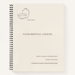 The Vessel- Minimalist Sacramental Notebook 
