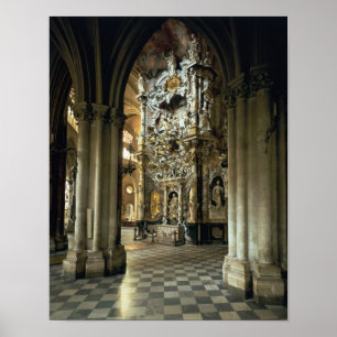 The View of the altar and the 'Transparente', c.17 Poster
