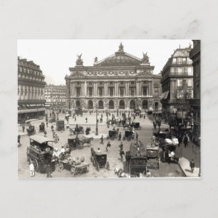 The View of the Paris Opera House, 1890-99 Vykort