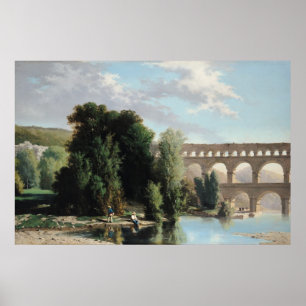 The View of the Pont du Gard, 1859 Poster