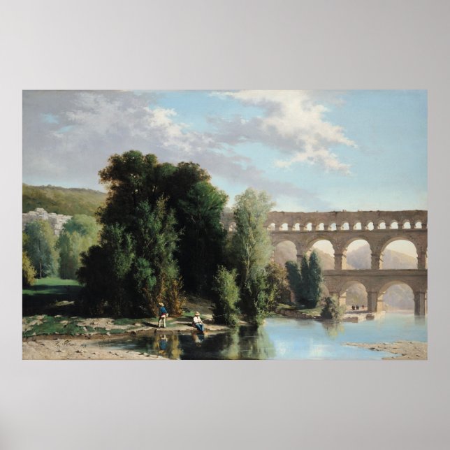 The View of the Pont du Gard, 1859 Poster (Framsidan)