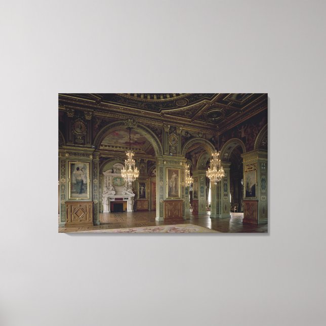 The View of the Salle des Arts, efter 1871 Canvastryck (Framsida)