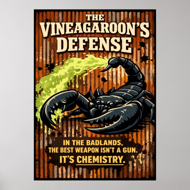 The Vinegaroon's försvarsskorpionkonst Poster (Framsidan)