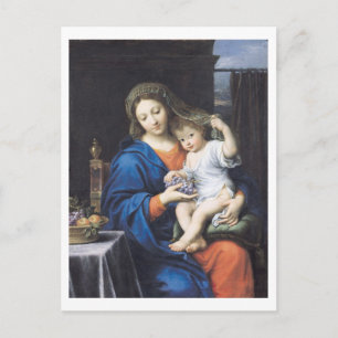 The Virgin of the Grapes, 1640-50 Vykort
