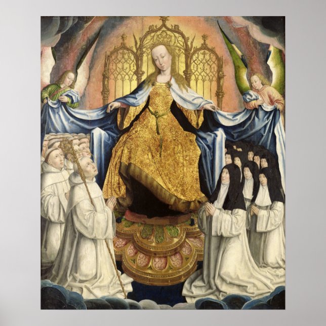 The Virgin Sheltering the Order of Citeaux Poster (Framsidan)