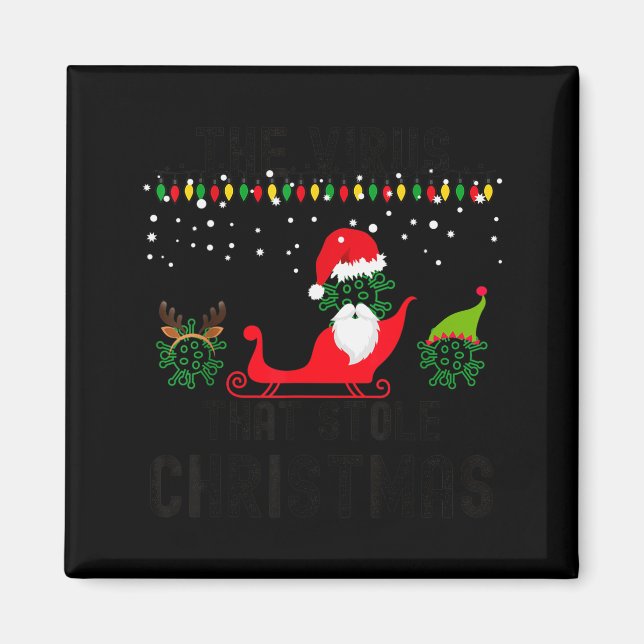 The Virus That Stole Christmas 2020 Tacky Ugly Xma Magnet (Framsidan)