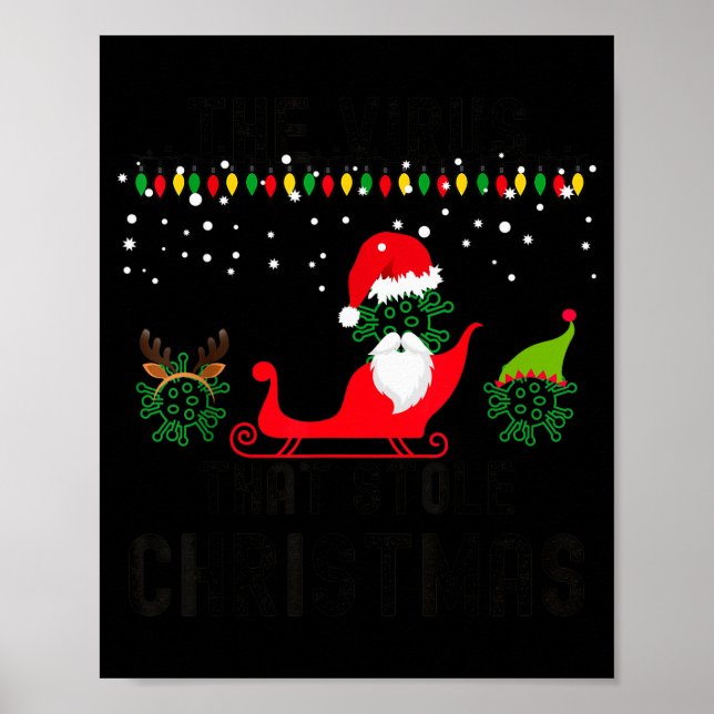 The Virus That Stole Christmas 2020 Tacky Ugly Xma Poster (Framsidan)