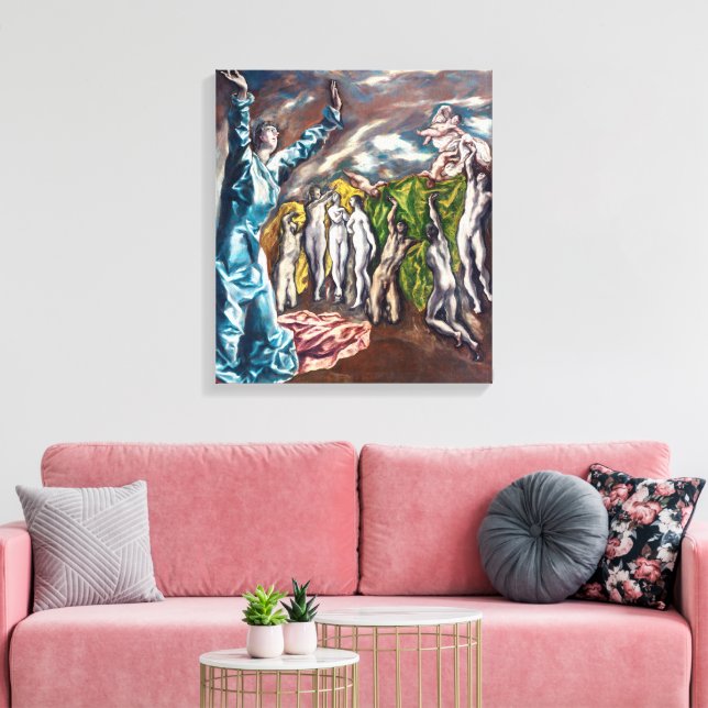 The Vision of Saint John | El Greco | Canvastryck (Insitu (Vardagsrum))
