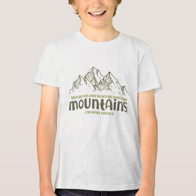 The Voice of the Mountains T Shirt (Framsida)