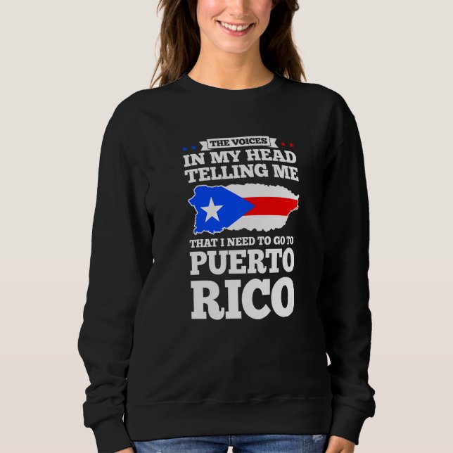 The voices in my head telling Puerto rico Puerto r T Shirt (Framsida)