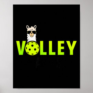 The volley llamas serie tecknad lama pickle boll poster