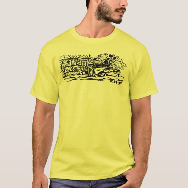 The Voltz stencil-skjorta T Shirt (Framsida)