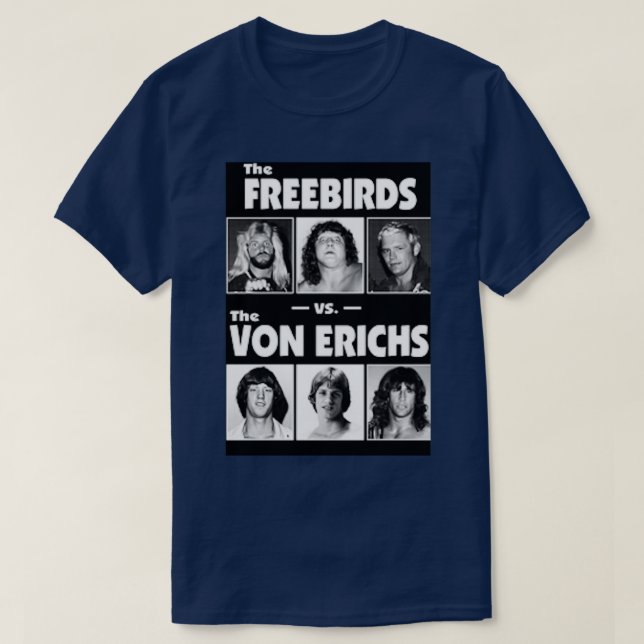The Von Erichs vs TheFreebirds T Shirt (Design framsida)