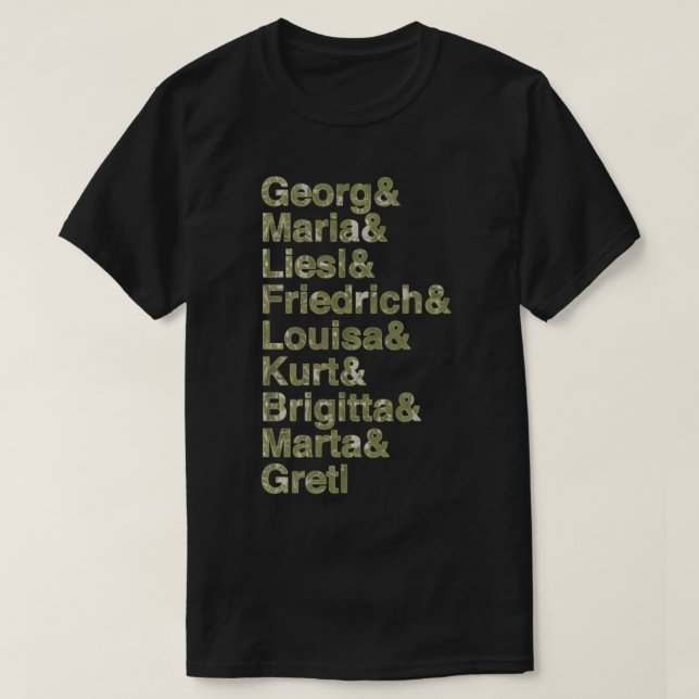 The Von Trapps in Curtain Fabric Classic T-Shirt (Design framsida)