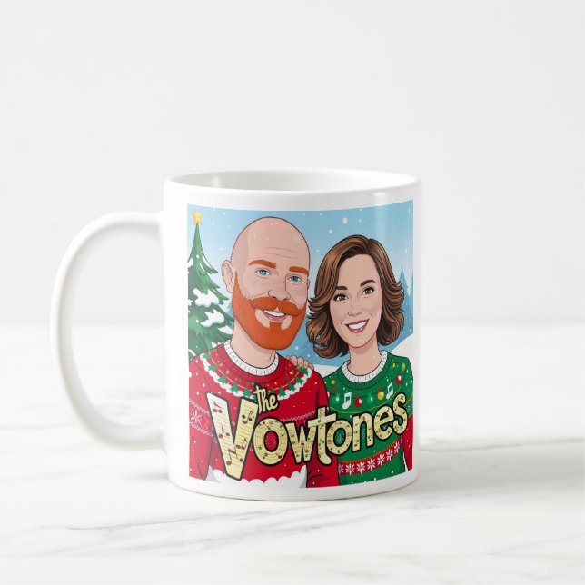 The Vowtones - Christmas Mug Kaffemugg (Vänster)