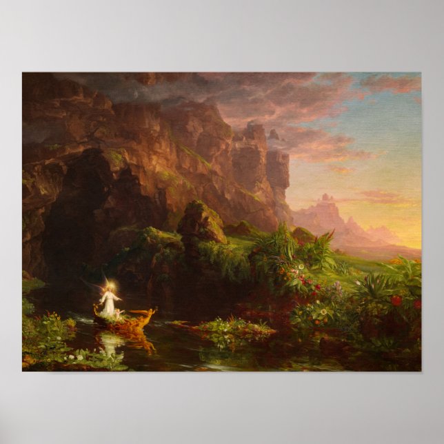 The Voyage of Life, Childown, 1842 by Thomas Cole Poster (Framsidan)