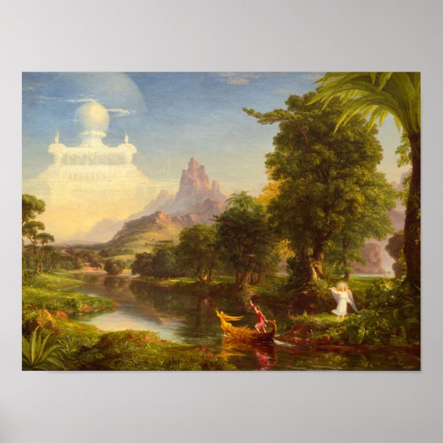 The Voyage of Life, Youth, 1842 av Thomas Cole Poster (Framsidan)