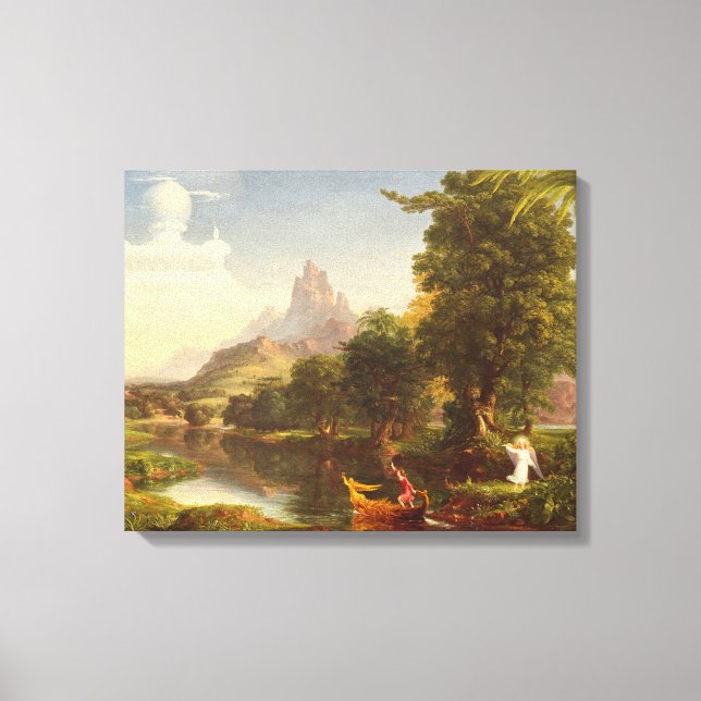 The Voyage of Life: Youth, 1842 (oil on canvas) Canvastryck (Framsida)
