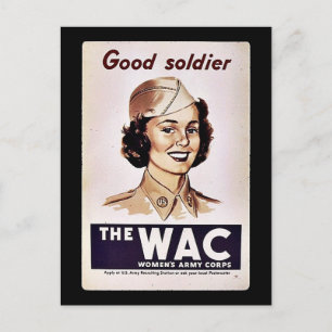 The Wac Kvinnliga Arméförband Vykort
