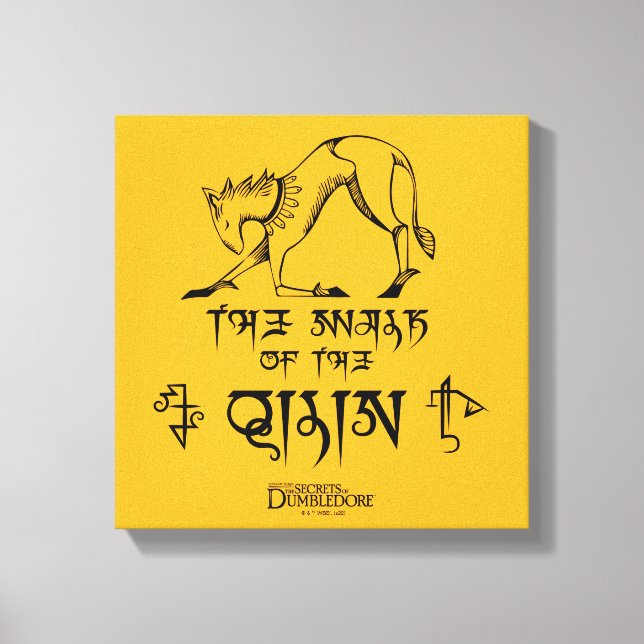 The Walk of The Qilin Line Graphic Canvastryck (Framsida)