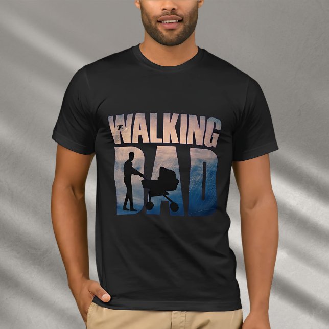 The Walking Dad: Heartwarming Design for Father's  T Shirt (For the World’s Best Dad – Wear Your Love Proudly)