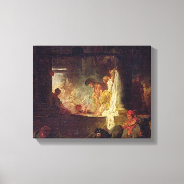 The Washerwomen, 1759 Canvastryck (Framsida)